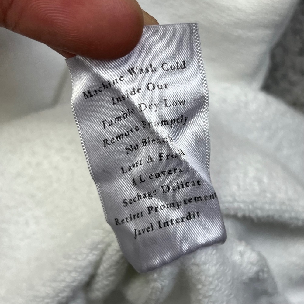 Frank & Eileen Hoodie Womens Small White Tee Lab Terry Sweatshirt Kane Capelet - Picture 10 of 15